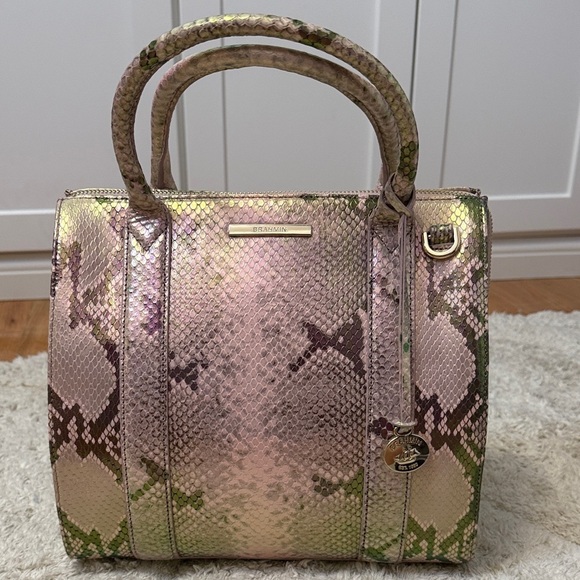 😊NWT Brahmin Small Caroline Blush Belladonna - Picture 1 of 9